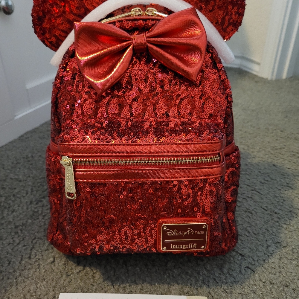 Loungefly Minnie Mini Backpack - Picture 2 of 6